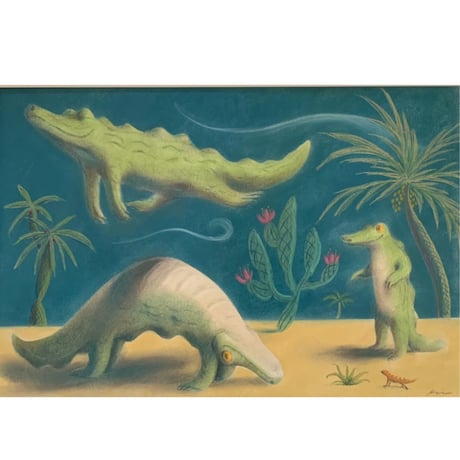 松本圭以子「ワニは飛びます」原画作品