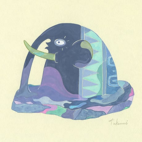 藤本巧「ぞうの置物」原画