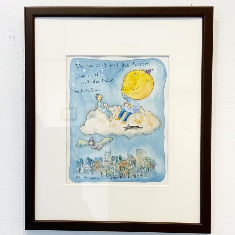 水彩画 原画 齧歯類の晩餐 水彩画 原画 齧歯類の晩餐 - メルカリ