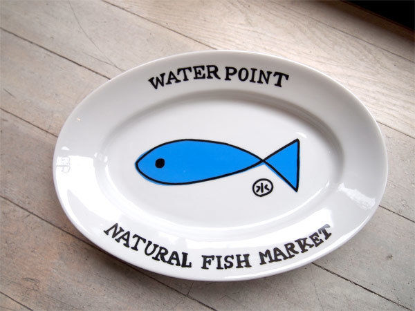 安西水丸グッズ「water point カレー皿」 | SPACE YUI online shop