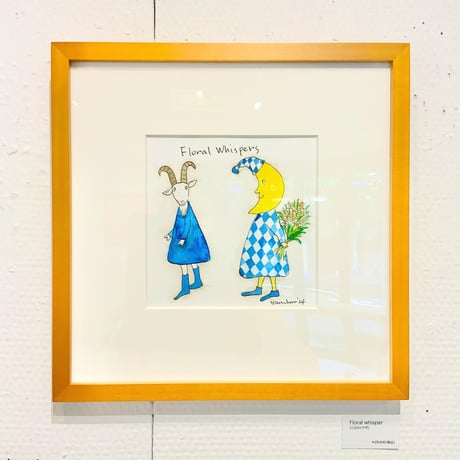 はんまけいこ「floral whispers」hanma keiko 原画