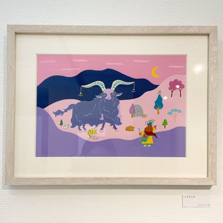 藤本巧「三日月の夜」原画