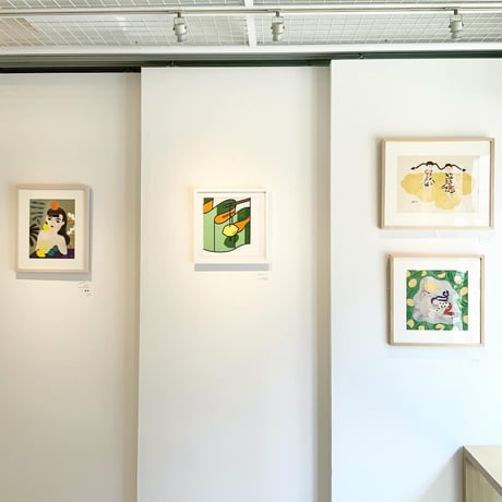 中村桃子「a cloudy day」版画作品