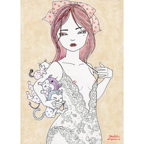 須川まきこ「白銀比の美」原画 sugawa makiko