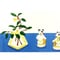 安西水丸「犬の置物と花」  mizumaru anzai