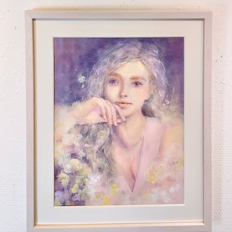 吉村奈穂子「bluish purple」（原画）