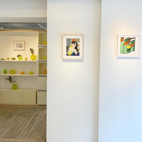 中村桃子「a cloudy day」版画作品