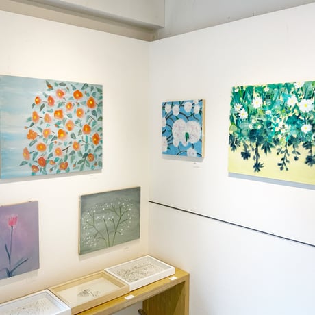 小池アミイゴ「只見の花」原画