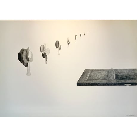 河井いづみ「横たわる現実と光」  izumi kawai  原画