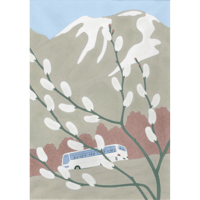 川上和生「猫やなぎ」原画作品