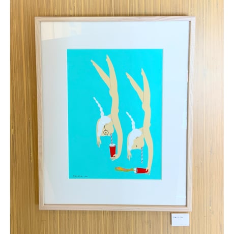 丸山一葉「日曜日の午後」原画作品
