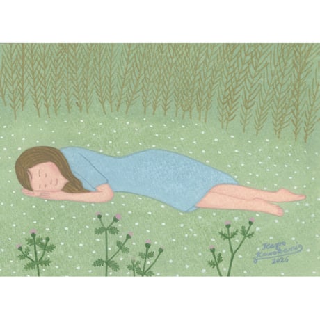 川上和生「小春日和」原画作品