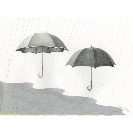 河井いづみ「銀色のリズム」  izumi kawai  原画