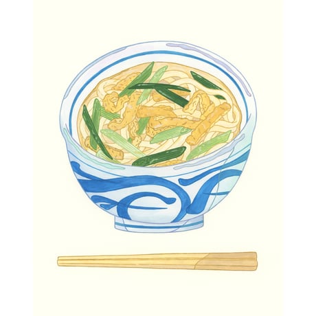 藤本巧「きつねうどん」fujimoto takumi 原画