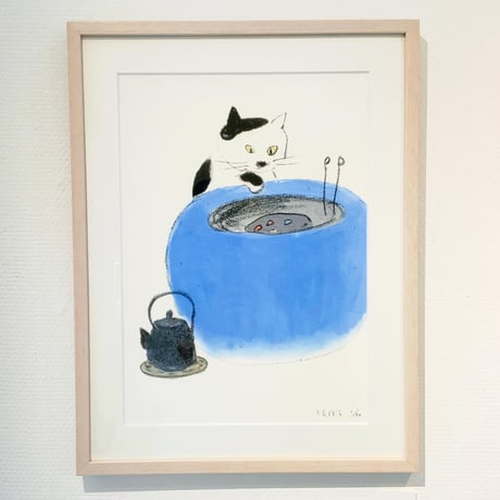 南伸坊「火鉢」版画