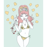 安西水丸「チューリップ（黄色） S（2024）」mizumaru anzai | SPACE