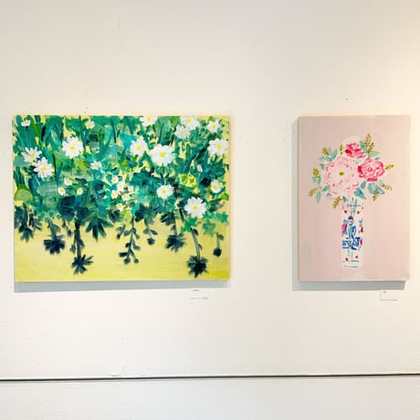 小池アミイゴ「只見の花」原画