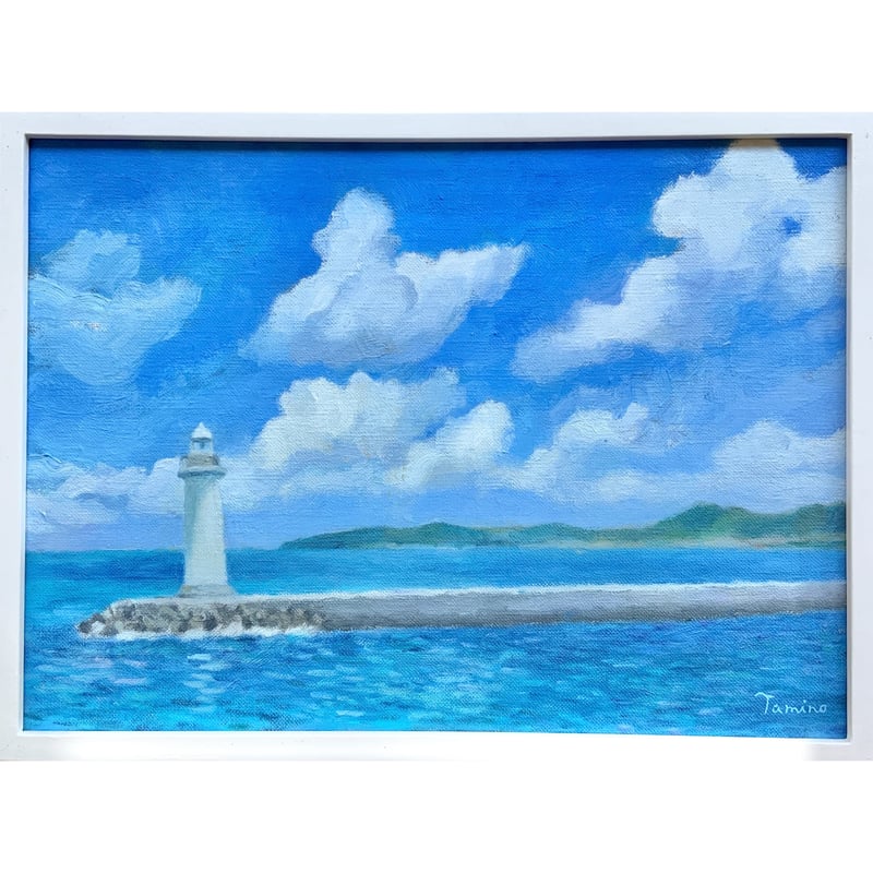 絵画 海 灯台 絵画海灯台