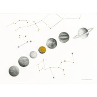 河井いづみ「星々」  izumi kawai  原画