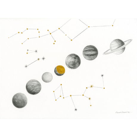 河井いづみ「星々」  izumi kawai  原画