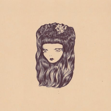中村幸子「白い花かざり」  原画