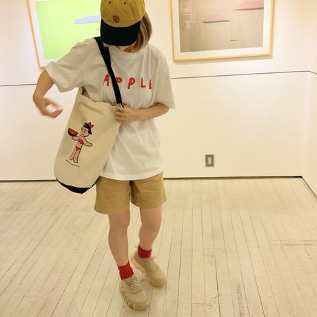 安西水丸Tシャツ「APPLE」  柄
