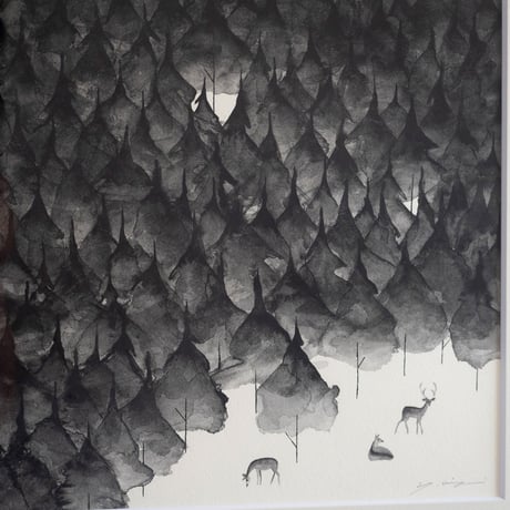 ミヤギユカリ「森」原画