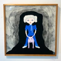 中村幸子「青いジャンプスーツ」  原画作品