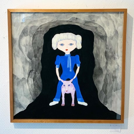 中村幸子「青いジャンプスーツ」  原画作品