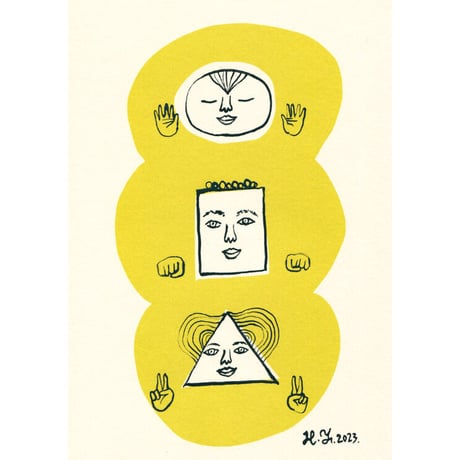 山田博之「いいものを手に入れました」原画 hiroyuki yamada