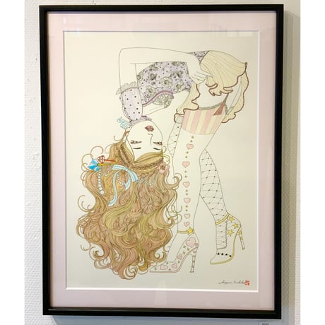 須川まきこ「待ちびと」原画 sugawa makiko