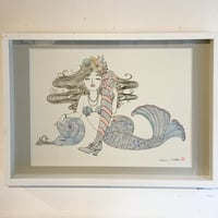 須川まきこ「海の中のマーメイド」原画 sugawa makiko