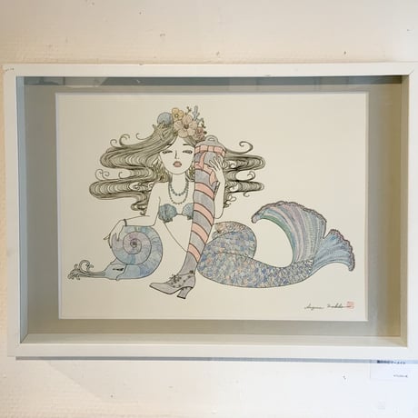 須川まきこ「海の中のマーメイド」原画 sugawa makiko