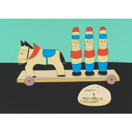 安西水丸「木馬の玩具」 mizumaru anzai | SPACE YUI online