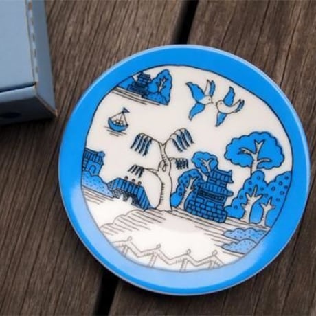 安西水丸グッズ「water point 小皿」