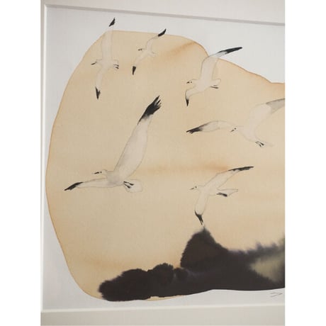 ミヤギユカリ「風にのって」原画