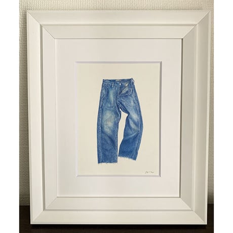門川洋子「JA+U-Denim Pants」（原画）