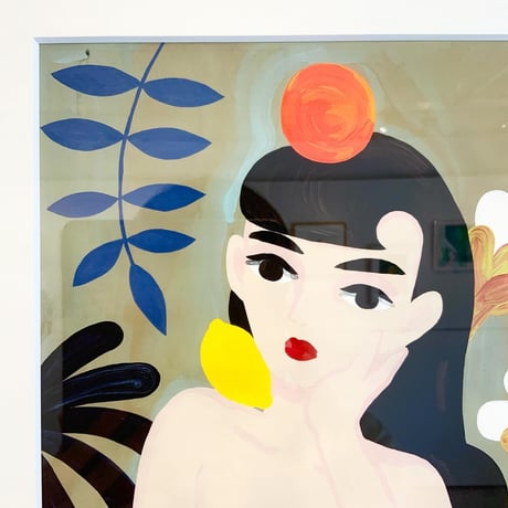 中村桃子「a cloudy day」版画作品