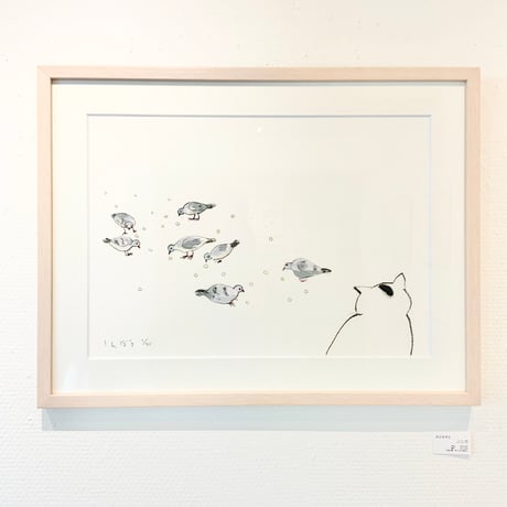 南伸坊「おにはそと」版画