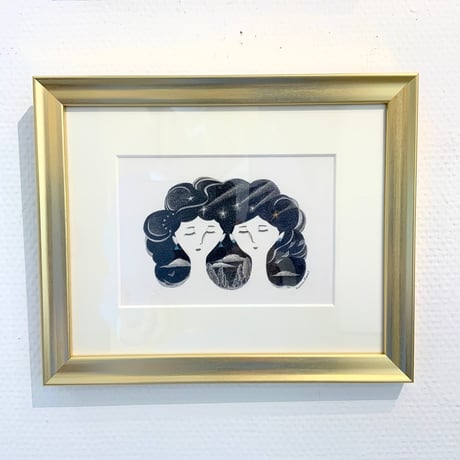 河井いづみ「ふたご座Ⅱ（星座）」  izumi kawai  原画