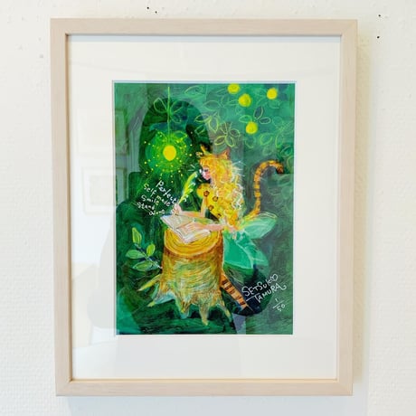 田村セツコ「森の勉強部屋」版画作品