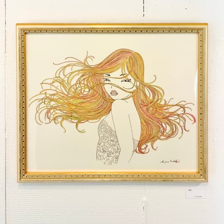 須川まきこ「南風」原画 sugawa makiko