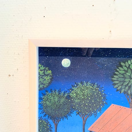 北見隆「森の薬局」kitami takashi 版画作品