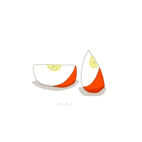 安西水丸「リンゴ」mizumaru anzai