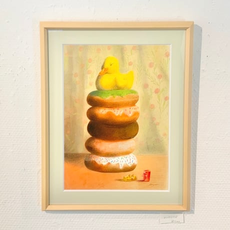 松本圭以子「ドーナツベッド」原画作品