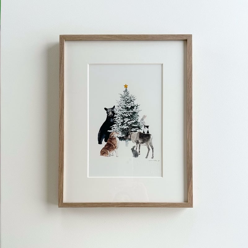 荻原美里「Christmas Day / クリスマス」原画 ogihara misato | 荻原美里「Christmas Day / クリスマス」原画 ogihara misato |