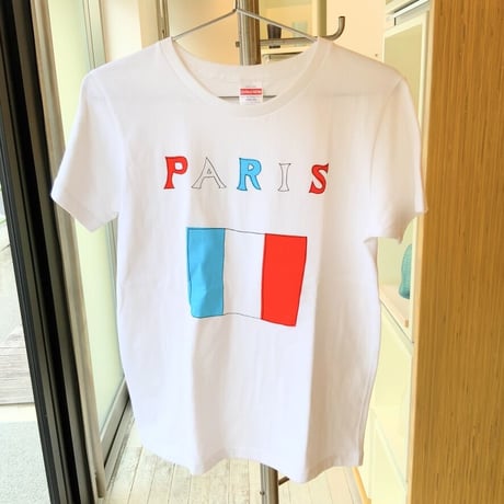 安西水丸Tシャツ「PARIS」  柄