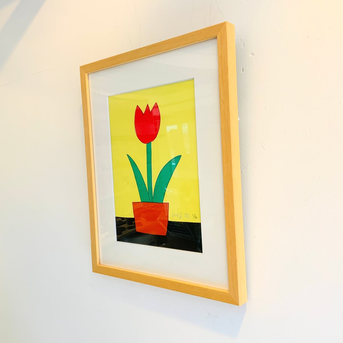 安西水丸「チューリップ（黄色） S（2024）」mizumaru anzai | SPACE