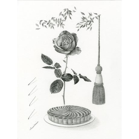 河井いづみ「お茶会」  izumi kawai  原画