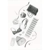 河井いづみ「心はバッグの中」  izumi kawai  原画